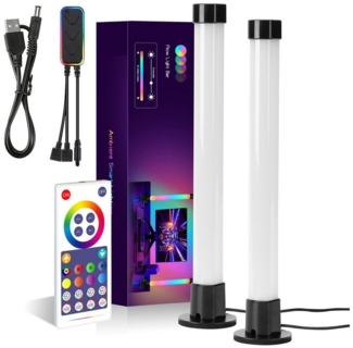 Rosnek LED Stripe Smart LED-Lightbar, TV-Hintergrundbeleuchtung, Gaming-Lampe, Music Sync,RGB Bluetooth App-Steuerung