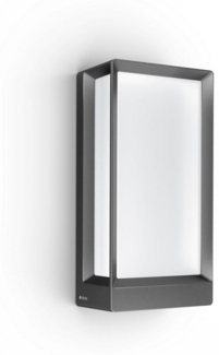 Steinel 'L 42 C' LED-Außenleuchte mit Aluminium-Gehäuse, Bluetooth, per App einstellbar, 12,6 W, 3000 K, Aluminium anthrazit, 13,1 x 10,5 x 27,4 cm