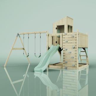PolarPlay Spielturm Henry aus Holz in Grün