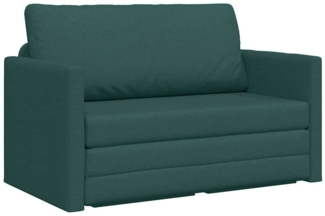 vidaXL Bodensofa Bett 2-in-1 Dunkelgrün 124 x 71 x 78 cm Stoff 4106695