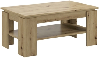 INOSIGN Couchtisch Kalmar, rechteckig, 100 x 60 cm, 1 Ablageboden (1-St), Sofatisch, Beistelltisch, Kaffetisch, Wohnzimmertisch, coffee table