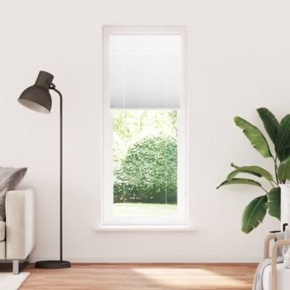 vidaXL Plissee Weiß 80x200 cm Stoffbreite 79,4 cm Polyester 4015513