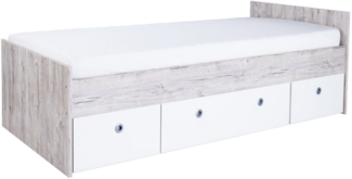 Home affaire Stauraumbett Jugendbett »Rieke« 120 x 200 cm (1-tlg), Jugendbett 120 x 200 cm inkl. Rollkästen