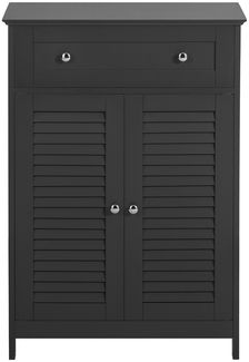 SoBuy FRG238-DG Badunterschrank, MDF, Lackiert, Dunkelgrau, 60 x 87 x 35 cm
