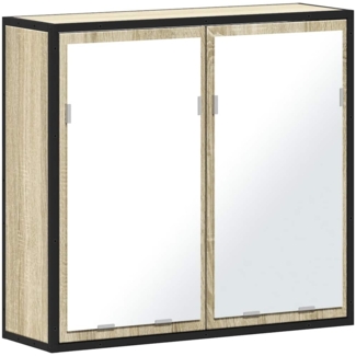 vidaXL Bad-Spiegelschrank Sonoma-Eiche 65x20x60 cm Holzwerkstoff 849255