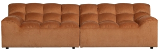 Sofa Allure aus Samt, Terra