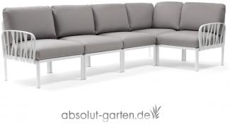 Komodo 5 Loungesofa Kunststoff (Bianco / grigio komodo)