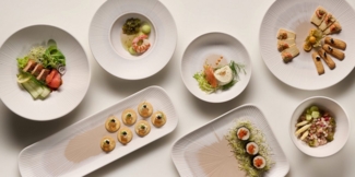 APS Tablett Servierplatte "BLUSH" 32,5x26,5 cm, Höhe 2,5 cm, Melamin, (1-tlg)