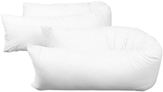 ZOLLNER Seitenschläferkissenbezug, (2 Stück), 40 x 145 cm, 50% Polyester, 50% Baumwolle, vom Hotelwäschespezalisten