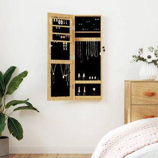 Schmuckschrank, Spiegelschrank mit Spiegel Wandmontage 30 x 8,5 x 90 cm