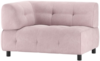 Modulsofa Louis aus Flachgewebe Links, Rosa