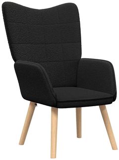 vidaXL Sessel Schwarz 62 x 67 x 95,5 cm Sherpa-Stoff 42001781