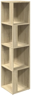 vidaXL Eckregal Sonoma-Eiche 33x33x132 cm Holzwerkstoff 809038