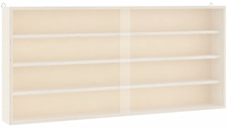 vidaXL Sammlervitrine aus Holz mit Türen 80 x 8,5 x 37 cm 4017387