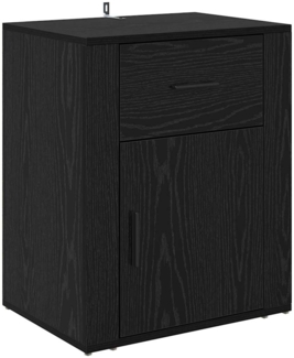 vidaXL Nachttisch Schwarz Eichen-Optik 50 x 36 x 60 cm Holzwerkstoff 881071