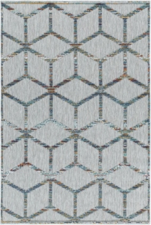 Teppium Teppich Skandinavisches Design, Rechteckig, Höhe: 10 mm, Outdoor Teppich Bunt Skandinavisch Design für Küchen Balkon Terrasse