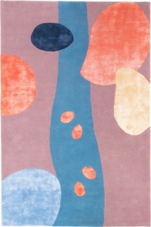 Morgenland Wollteppich - Bouquet - rechteckig - 400 x 300 - Lila