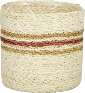 Mica Übertopf Korb Jameson Ø 18 x 18 cm Seegras gelb