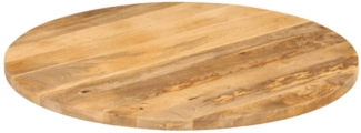 vidaXL Tischplatte Ø 80x2,5 cm Rund Massivholz Mango 370066