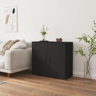 vidaXL Sideboard Schwarz 80 x 33 x 70 cm Holzwerkstoff [816561]