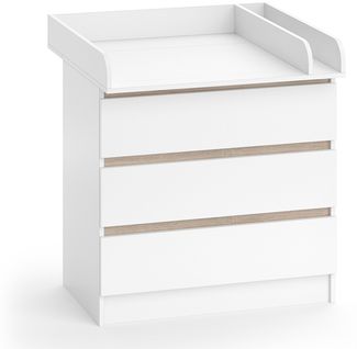 Wickelkommode Emma Weiß/Sonoma 80 x 87 cm Vicco