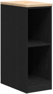 vidaXL Garagen-Aufbewahrungsschrank Schwarz Massivholz Kiefer 860527