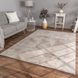 TT Home Teppich, Rund, Höhe: 14 mm, Wohnzimmer Hochflor Teppich Kunstfell Modern Unifarben Flauschig Weich