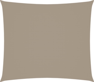 vidaXL Sonnensegel Oxford-Gewebe Rechteckig 2,5x3 m Taupe 135425