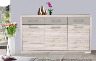 Sideboard Kommode Anrichte 172cm Sandeiche Cacoa Basalt