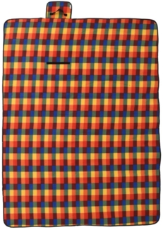 vidaXL Picknickdecke Faltbar Mehrfarbig Kariert 200x150 cm Samt 4004204