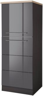 KOCHSTATION Seitenschrank KS-Wien Breite 60 cm, Höhe 165 cm, Türanschlag wechselbar