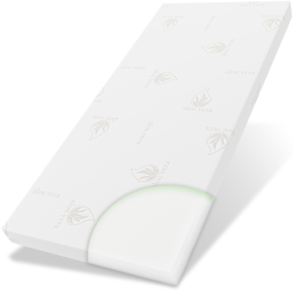 ELONEO, Topper H3 & H4 90x200, 140x200, 180x200 und weitere Größen, 7 cm hoch, Viskoschaum, Wendefunktion, für Hausstauballergiker, schadstoffgeprüft, waschbar