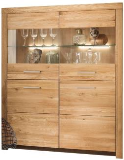 Highboard 118x141cm "Dover" Wildeiche geölt WZ-0169