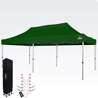 Pavillon 3x6m - ohne Wändeänden - Grün