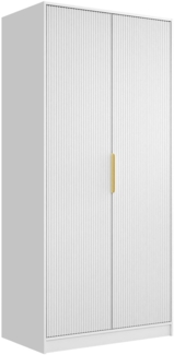 Kleiderschrank Tireno 2D (Farbe: Weiß Velvet)