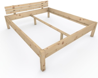 Zirbenbett "Zirben-Liesl" 180 x 210 cm Holzbett Massivholzbett Bett