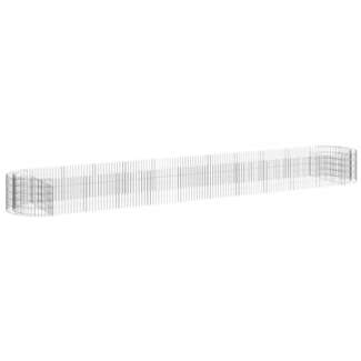 vidaXL Gabionen-Hochbeet Verzinktes Eisen 600x100x50 cm 152044