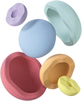 Stapelstein Inside Rainbow Pastel 6er Set - (light violet/light blue/mint/light yellow/light orange/light red)