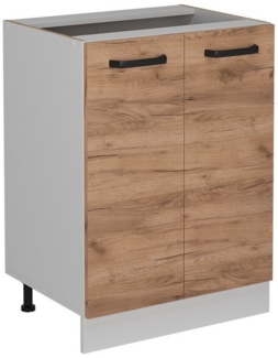 Vicco Küchenunterschrank R-Line, Goldkraft Eiche, 60 cm ohne Arbeitsplatte
