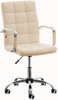 'Deli V2' Bürostuhl, Kunstleder creme, (92-101) x 59x51 cm