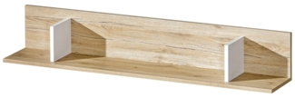Wandregal "Nico" Wandboard 120cm eiche hell / weiß