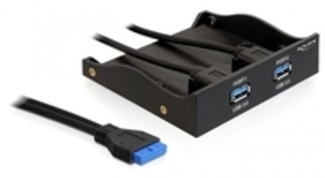 DELOCK FrontPanel 3,5 2x USB3.0 inkl 5,25 Blende