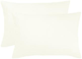 BettwarenShop Single Jersey Kissenbezug Ulm 2er Pack|40x60 cm| perlmut