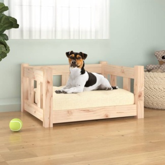 vidaXL Hundebett 55,5x45,5x28 cm Massivholz Kiefer 833251