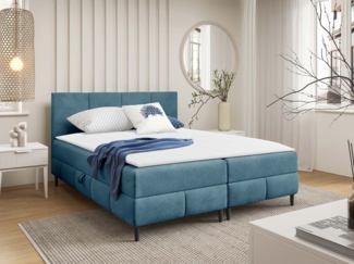Boxspringbett Briheg 2 (Farbe: Coral 10, Größe: 160 x 200)