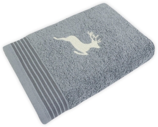 framsohn frottier Handtuch Frottierserie Hirsch Gästetuch Handtuch Duschtuch, (1-St), Mit Stick