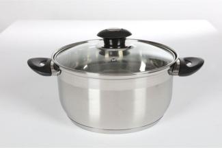 Edelstahl Karat Bratentopf 24 cm 5,5 L Kochen Küchen Herd Induktion Mahlzeit