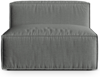 Micadoni Modul Nuria 1-Sitzer Strukturierter Stoff Grau