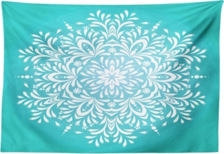 Abakuhaus Wandteppich Wohnzimmer Schlafzimmer Wandtuch Seidiges Satin Wandteppich, rechteckig, Wasser Winter-Schneeflocke