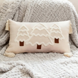 REDOM Kissenbezüge Weihnachtskissenbezug 30x50 cm dekorativer Kissenbezug ohne Füllung, (1 Stück), mit Weihnachtsbaum-Muster Sofa- und Wohnzimmer-Deko